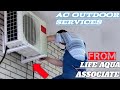 Outdoor service water servicing  ac master service from life aqua associate