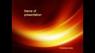 Orange Curves PowerPoint Template
