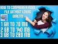 How to Compress a Video File without Losing Quality | How to Make Video Files Smaller