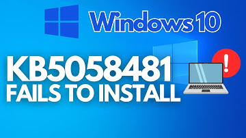 FIX KB5058481 Update Not Installing on Windows 10 | How to fix it PC ✅