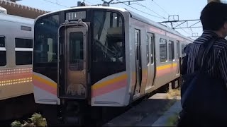 129系s14編成新津駅到着