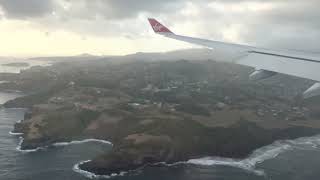 Arriving on Virgin Atlantic flight into St Vincent