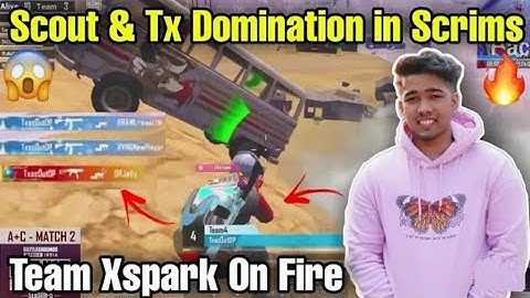 Scout & Team Xspark On Fire in Scrims😱 Team Xspark Domination in Tournament | Scout 1v3 Brawlers