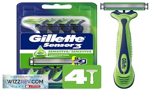 Gillette Sensor3 Sensitive Men's Disposable Razor 4 Razors Review