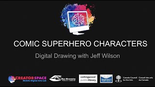 Digital Drawing: Comic Superhero Characters screenshot 1