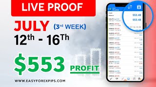LIVE PROOF of 12th - 16th JULY results   Easy Forex Pips