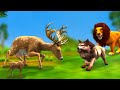 भूखा शेर और गर्भवती हिरण का बच्चा Bhukha Sher and Pregnant Deer Baby Attack Lion Story Moral Stories