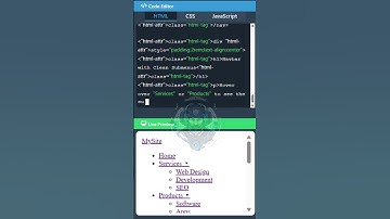 Create Navbar using HTML CSS and JavaScript