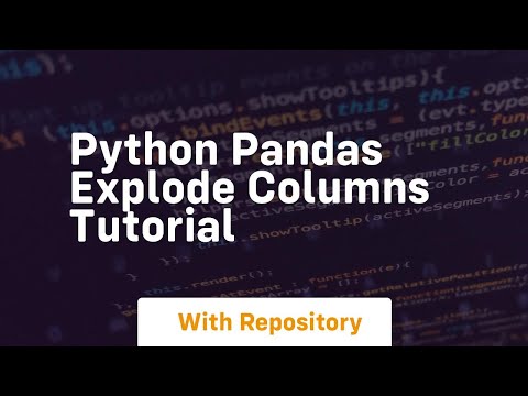Python pandas explode