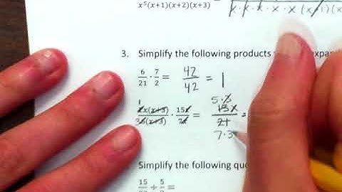 Rational Expressions Basic Skills Video Key