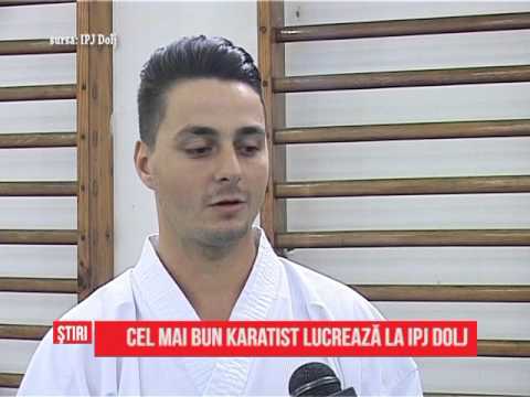 Cel mai bun karatist lucrează la IPJ Dolj