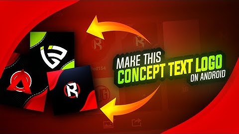 How to make a concept text logo on Android using pscc ||  concept text logo tutorial ||