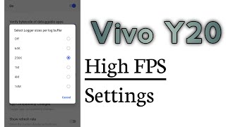 Vivo Y20 How To increase High FPS Settings screenshot 5