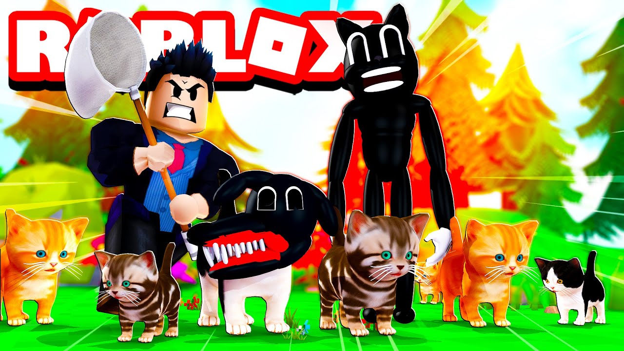 Игра роблокс кошки. РОБЛОКС Картун Кэт. Рыжий кот Roblox. Игра в РОБЛОКСЕ кошки и мышки. Roblox the Catcher.