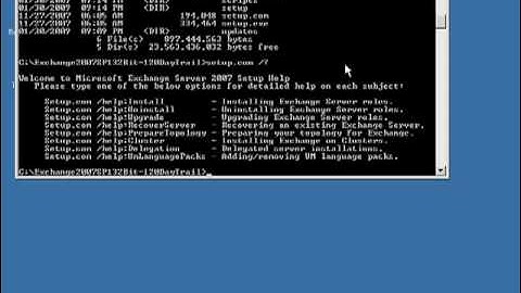 Preparing for Installing Exchange 2007 Part 4 of 4 Narrated by: William Grismore MCT