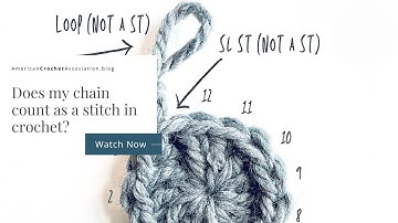 Does a chain count as a stitch in crochet?