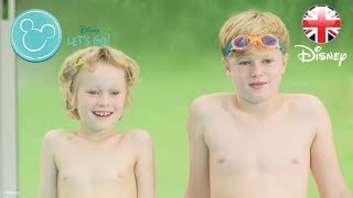 HEALTHY LIVING | Kids Swimming Skills – Fun Pool Games For Summer! | Official Disney UK
