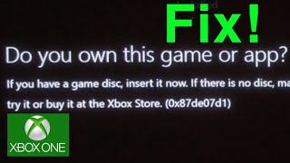 Xbox One How to Fix "Do you own this Game or App? Error screenshot 5