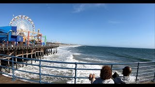 Los Angeles. Santa Monica Pier walk [4K]