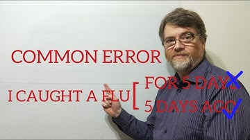 English. Tutor Nick P Lesson (336) Common English Error With Cold or Flu