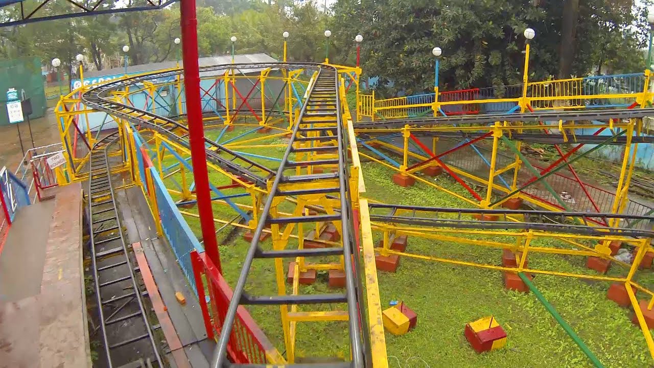 Not-So-Wacky Knock Off Wacky Worm Roller Coaster POV in India Nicco Park 