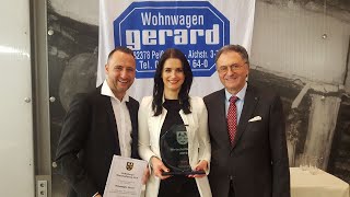 Peißenberger Wirtschaftspreis 2019 für Wohnwagen Gérard