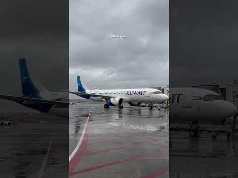 📍Mumbai | Calm Weather Natural Therapy | #planespotting #mumbai #csmia #kuwaitairways #airbus #rain