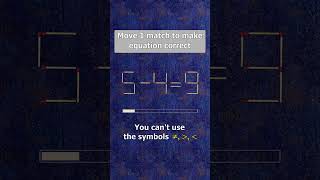 Fix The Equation 549 By Moving 1 Stick shots puzzles logicpuzzles mathspuzzle hindipuzzles