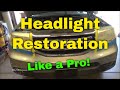 Honda Pilot Headlight Restoration - Like a Pro!