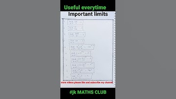 very important limits formulae||हमेशा काम में आने वाले limit formulae