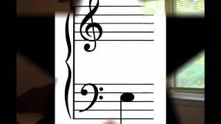 Bass Clef Notes with ledger lines-Flash Cards.  Slow to Fast