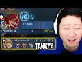 OMG my team pick Tank Layla and won gold lane easily | Mobile Legends
