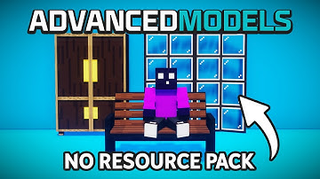 Add Furniture & Custom Models to Minecraft Without Resource Pack Using AdvancedModels