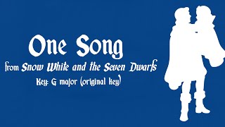 One Song (karaoke/instrumental) - Snow White and the Seven Dwarfs Resimi