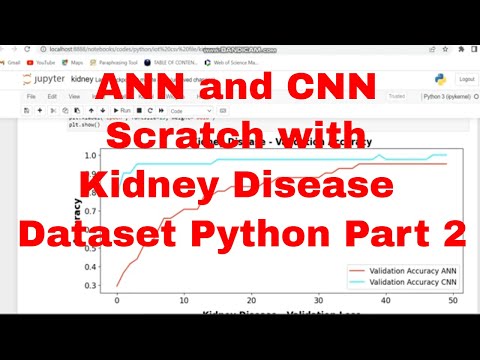 Kidney Disease Classification ANN and CNN  from Scratch Python Code / ANN and CNN Python Code Part 2