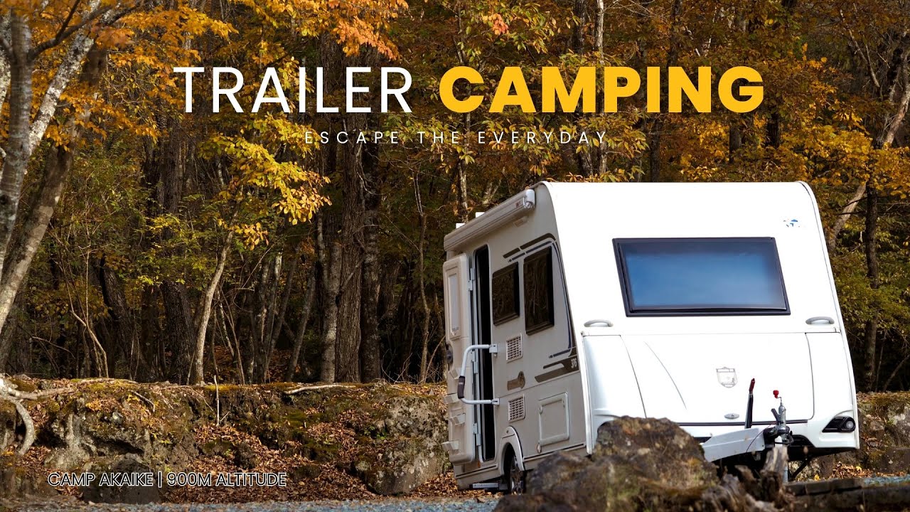 キャンピングトレーラーで旅に出る｜焚き火とウィスキーを楽しむ車中泊ソロキャンプ