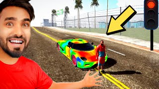 DRIVING THE CAR IN INDIAN BIKE DRIVING 3D CITY😱 |TECHNO GAMERZ  screenshot 1