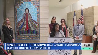 Travis County District Attorney's Office unveils remembrance space mosaic to honor sex assault survi