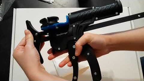 イージーストリンガーEasyStringer2 lubeピストルテンションヘッドにオイルを付けると動きが良くなります！ガット張り機Oil for better performance