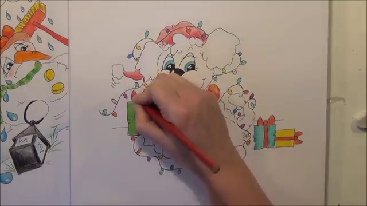 How to draw a christmas dog YouTube