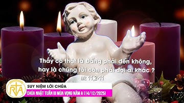 Suy Niệm Lời Chúa, Chúa Nhật Tuần III Mùa Vọng Năm A (14/12/2025)