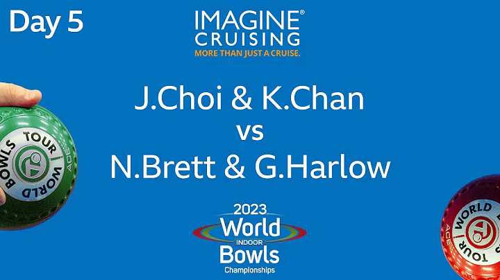 World Indoor Bowls Championship 2023 - J.Choi & K.Chan vs N.Brett & G.Harlow - Day 5 Match 2