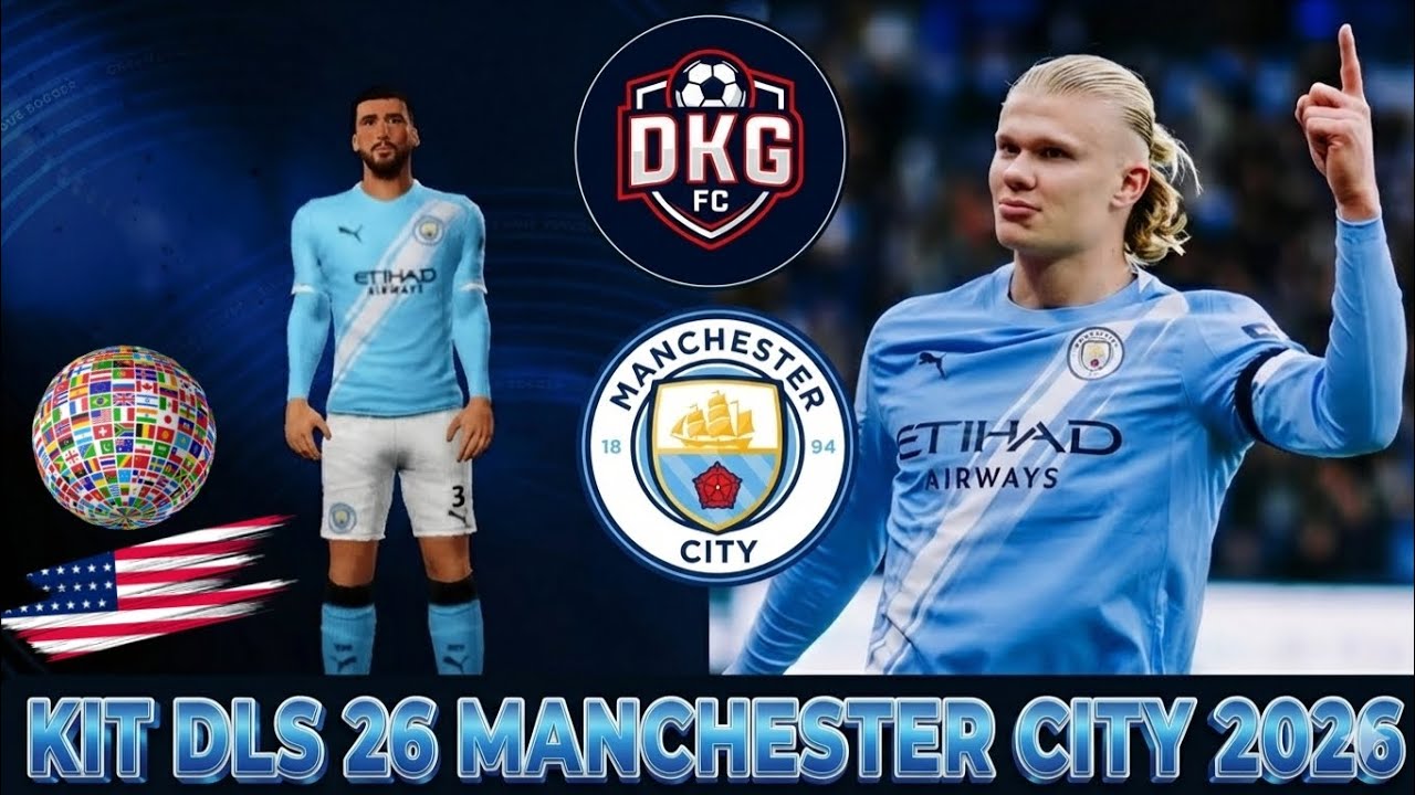 MANCHESTER CITY 2026 NEW KITS 🏆 | DLS 26 (Dream League Soccer)