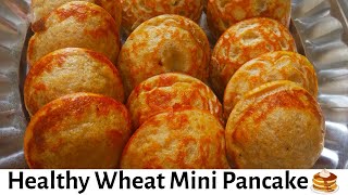 Healthy Wheat Mini Pancake-Fluffy Pancakes-How to make Healthy Wheat Mini Pancake-5Minutes Pancakes