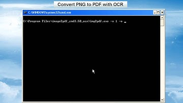 VeryPDF Image to PDF OCR Converter Command Line