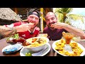 Nicaraguan PACIFIC SEAFOOD!! Levanta Muerto & Clam Ceviche in Las Peñitas, Nicaragua!!