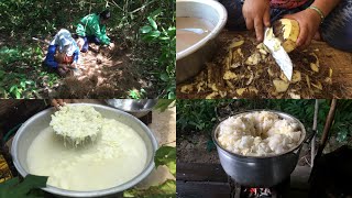 How do you cook Wild Yam and poison removal | food culture of Thailand