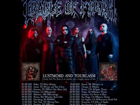 Cradle Of Filth  announced North American tour  ‘Lustmord And Tourgasm Tour‘. W/ 3TEETH, Once Human