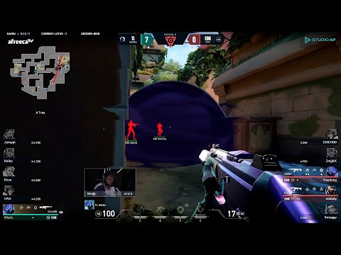 TL Mistic 1v2 clutch on the retake vs EDG | AfreecaTV Valorant League 2023
