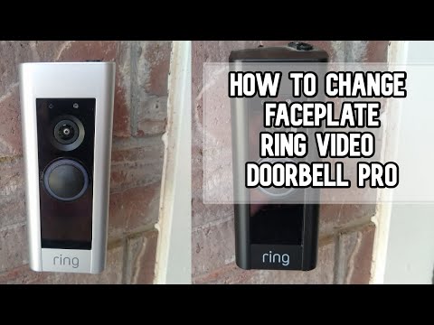How to change the faceplate on your Ring Video Doorbell Pro DIY video #ring #ringpro #ringdoorbell